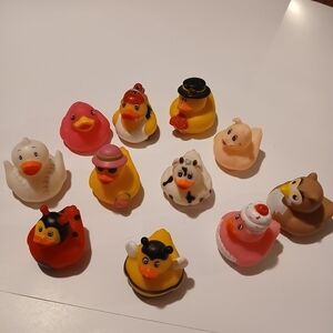 Colorful Rubber Duck Collection. Set Of 11
